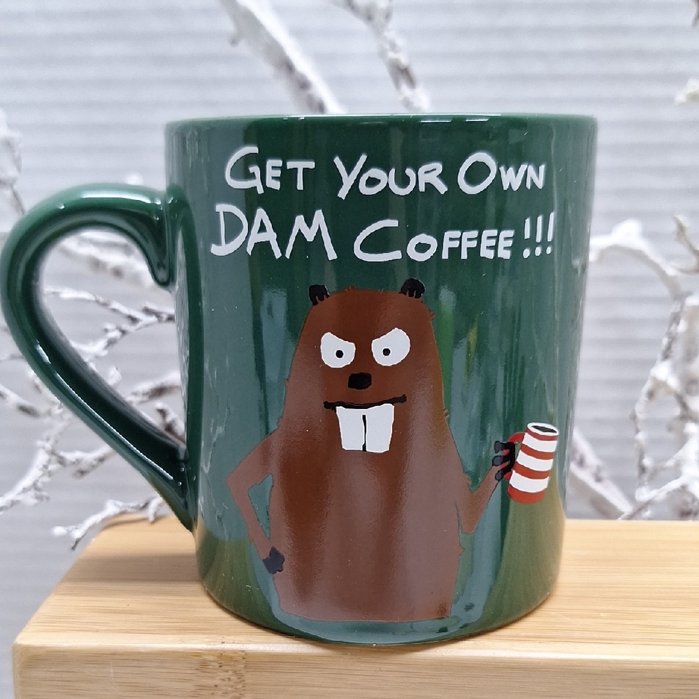 🛍2/$15🛍 #ABI Green Coffee Mug, GET YOUR OWN DAM COFFEE